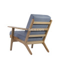 Cashmere Hans Wegner Plank Ghế cánh tay bản sao